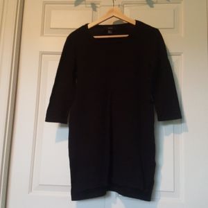 Knit Black Mini Dress